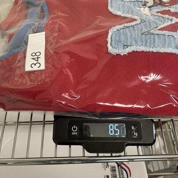 Vintage Y2K Mickey Charmer Red Fleece Pullover L Disney Jerry Leigh Embroidered - Picture 14 of 14